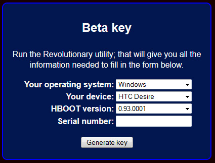 Beta Key